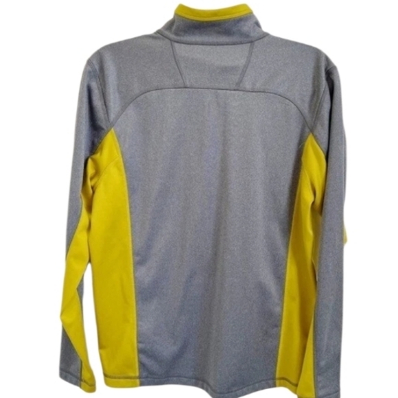 The North Face Men's Pullover Haft Zip Two Tone Mustard Yellow & Gray - Picture 8 of 8